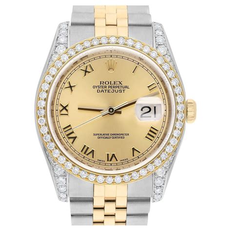 rolex style 116233 bracelet 72203 dial champagne roman